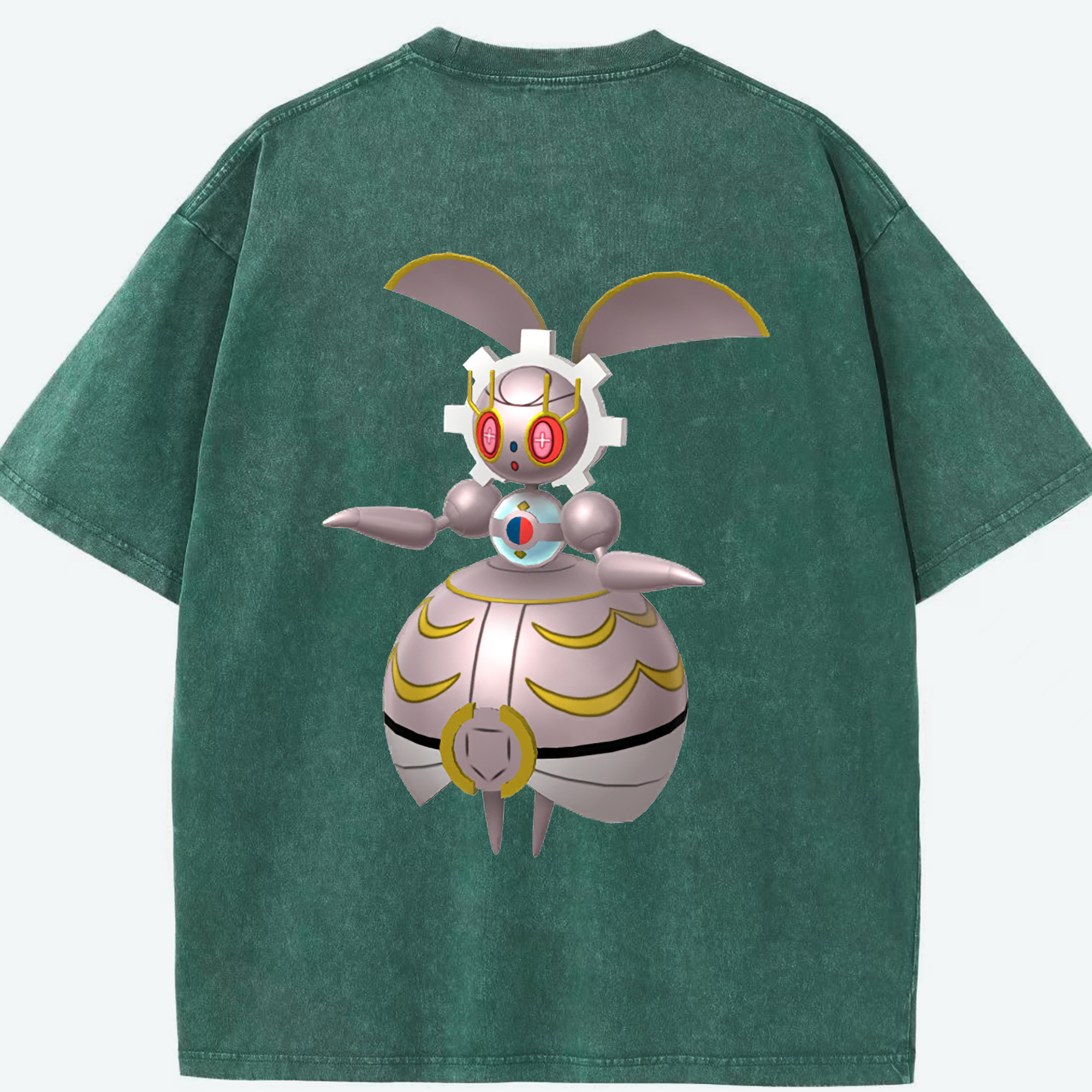（画像用） ポケットモンスター Pokémon 綿100% ヴィンテージ風 半袖Tシャツ（背面プリント）